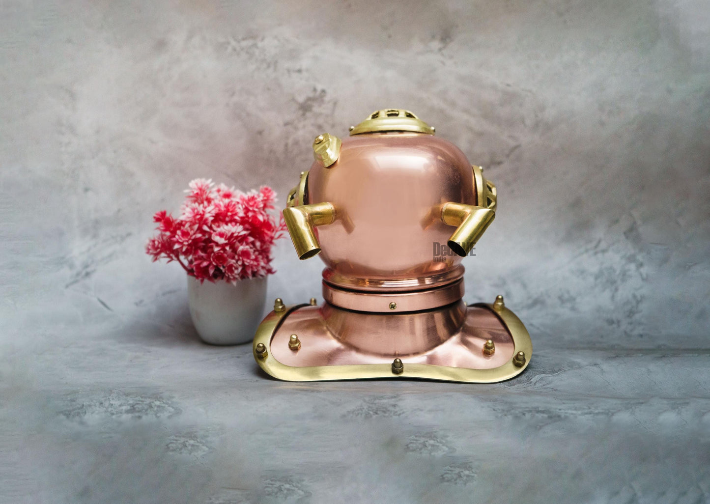 Vintage Luxury Brass Scuba Diver Helmet | Nautical Maritime Décor Handcrafted | Antique Finish Ages Beautifully | Steampunk Home Accent