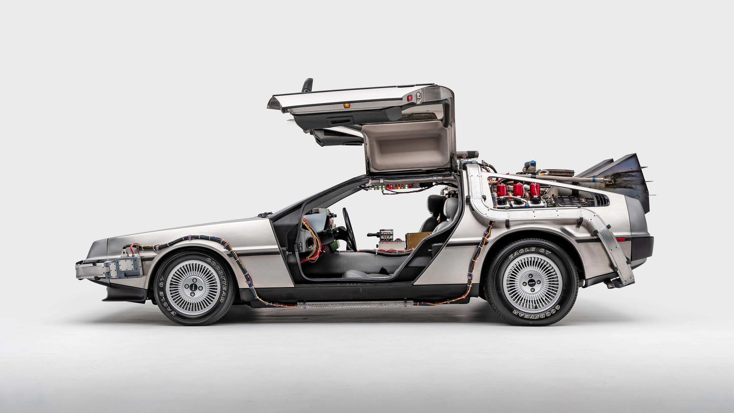 Back to the Future DeLorean Poster – Iconic Time Machine Tribute