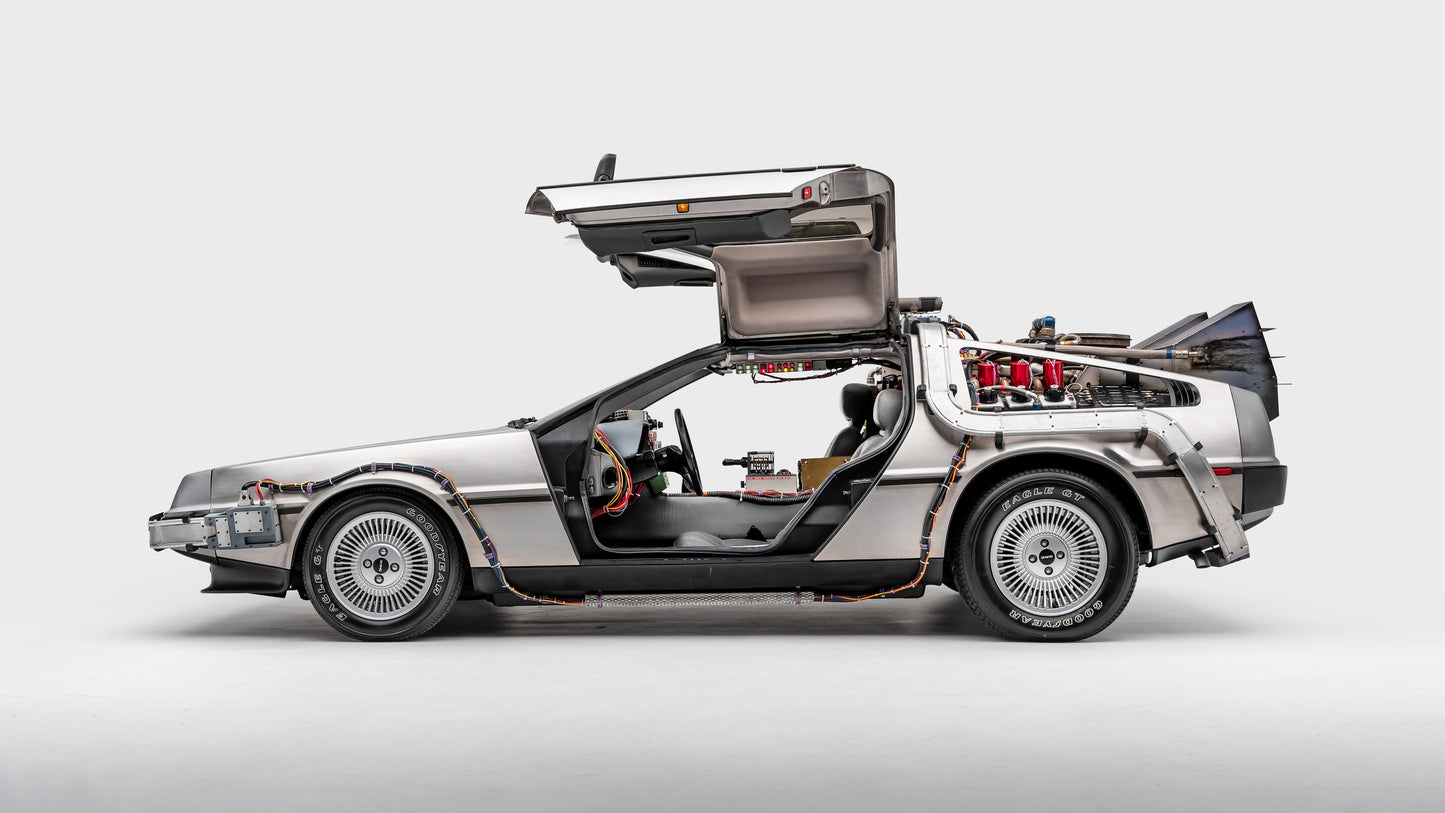 Back to the Future DeLorean Poster – Iconic Time Machine Tribute