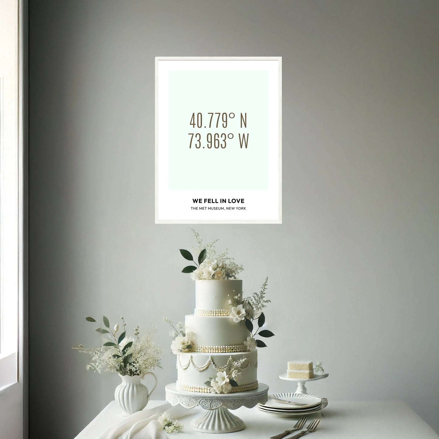 Custom - Where We Fell in Love Poster - Coordinates