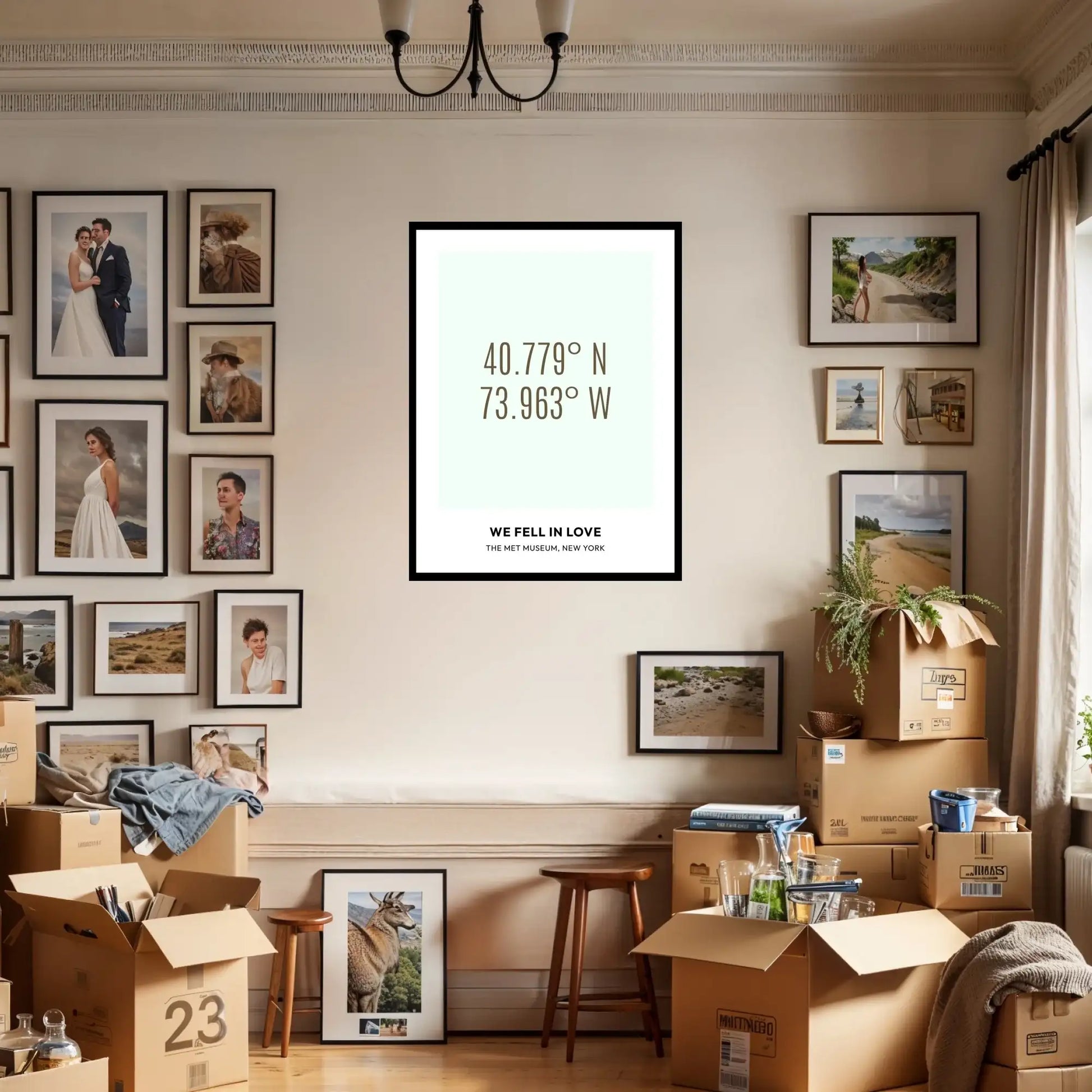 Custom - Where We Fell in Love Poster - Coordinates