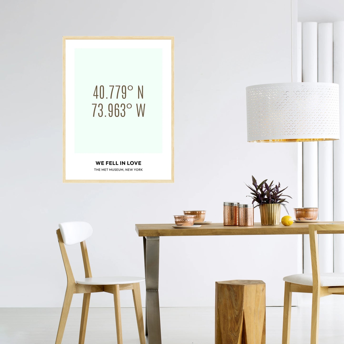 Custom - Where We Fell in Love Poster - Coordinates