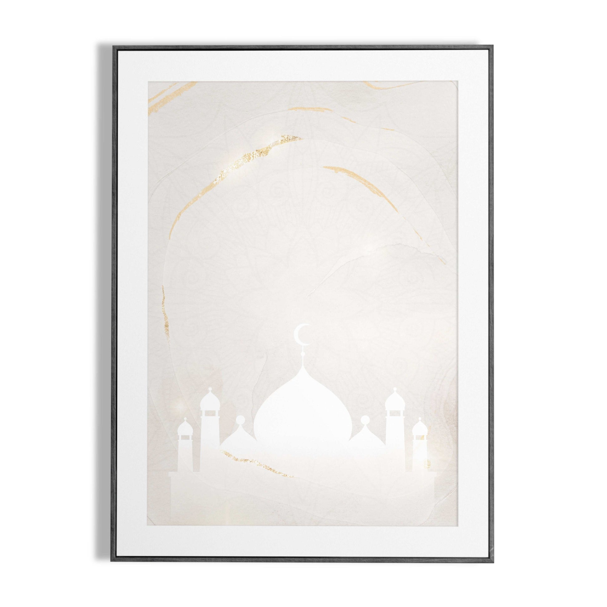 Ethereal Serenity Mosque - Aesthetic Islamic Art Print