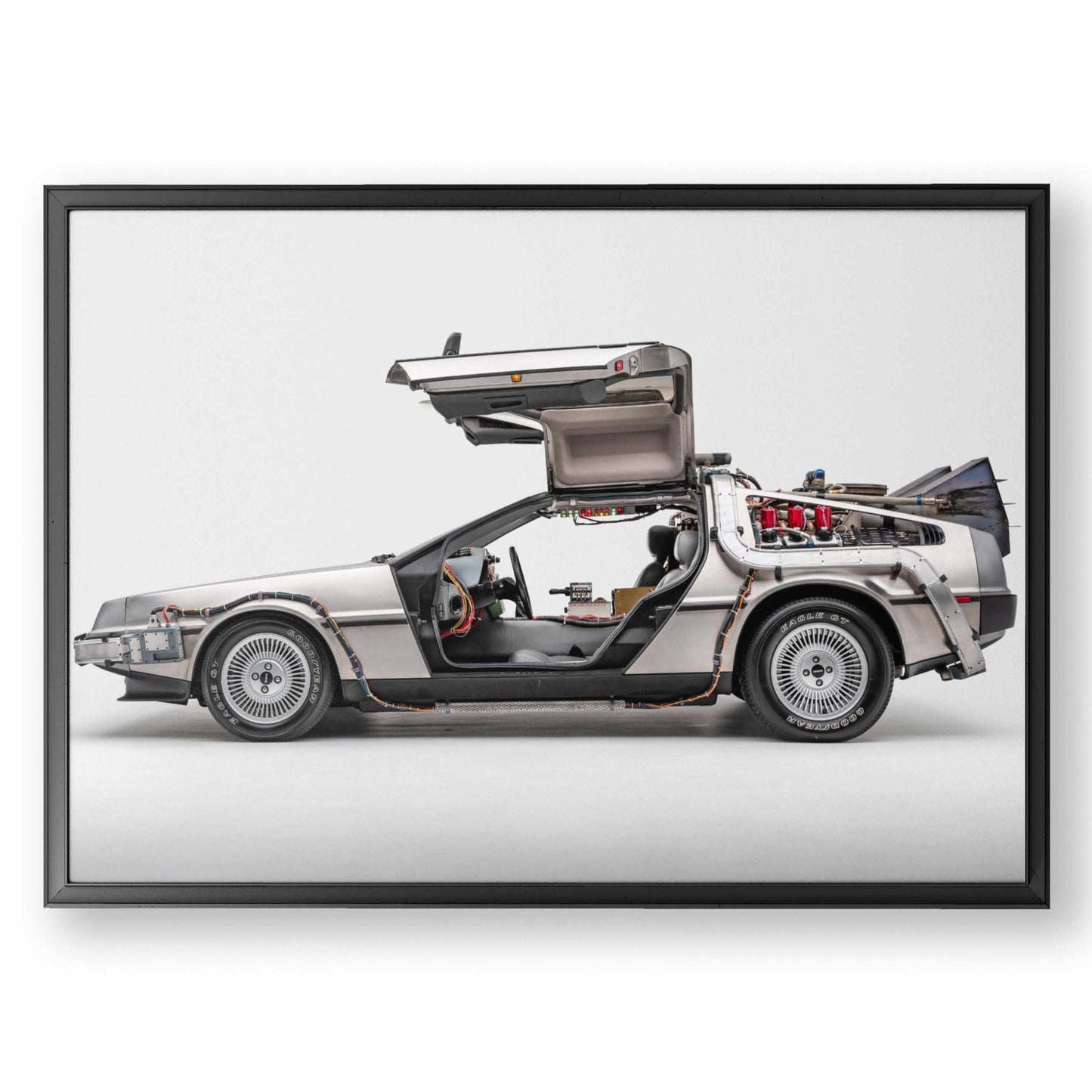 Back to the Future DeLorean Poster – Iconic Time Machine Tribute