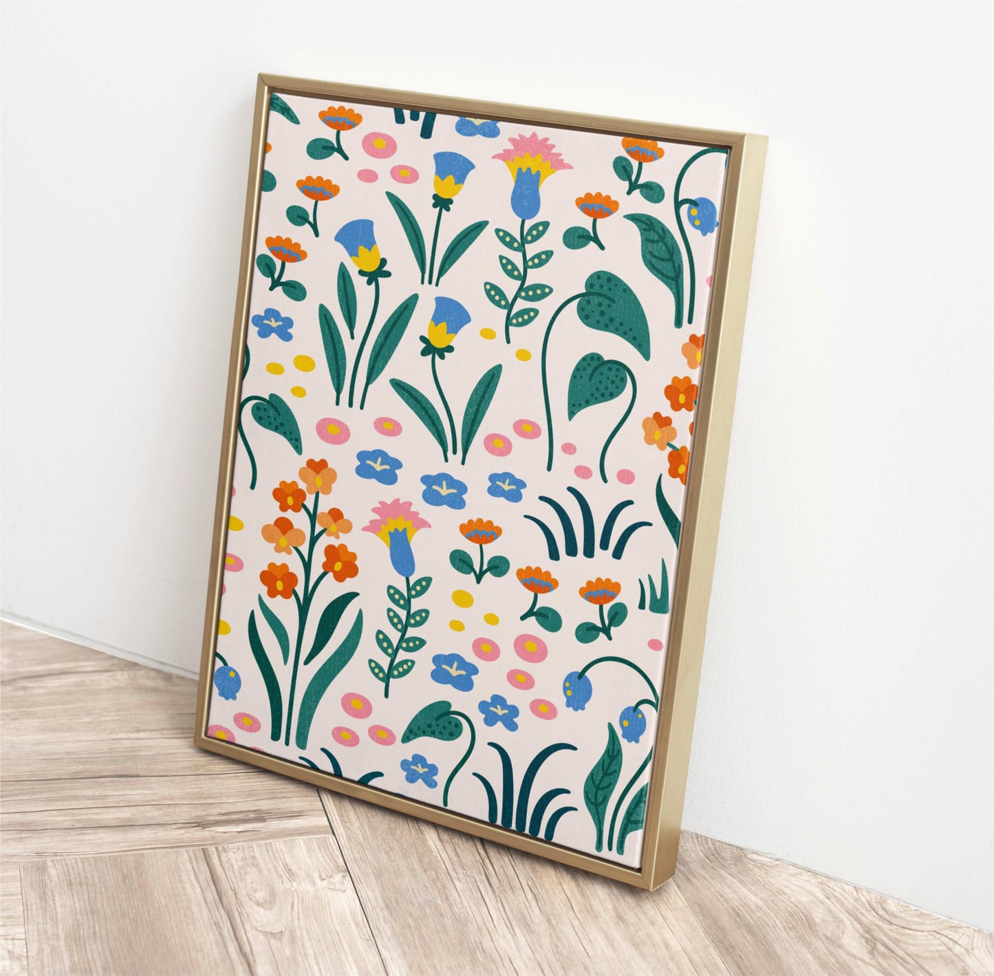 Fairytale Floral Reverie - Vintage Flower Seamless Pattern Art