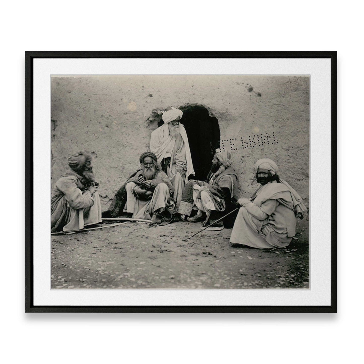 Bourne and Shepherd - Group of fakirs in Afganistan (1880)