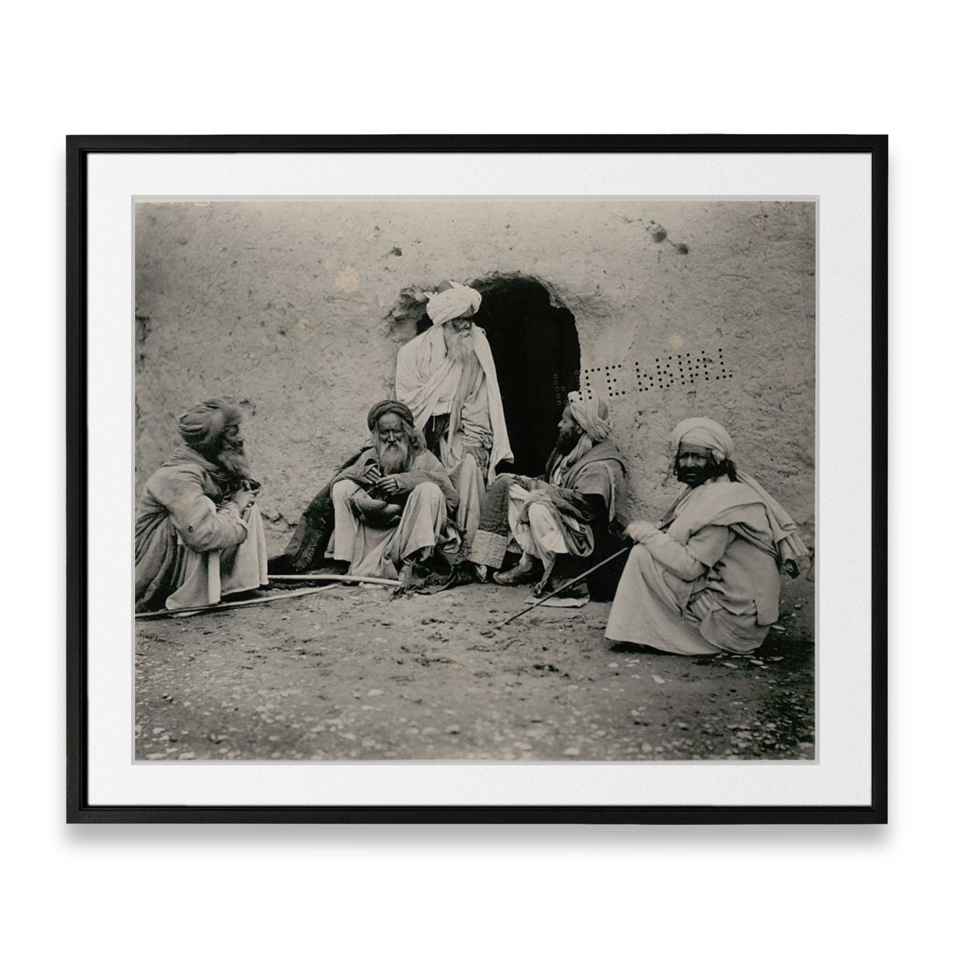 Bourne and Shepherd - Group of fakirs in Afganistan (1880)