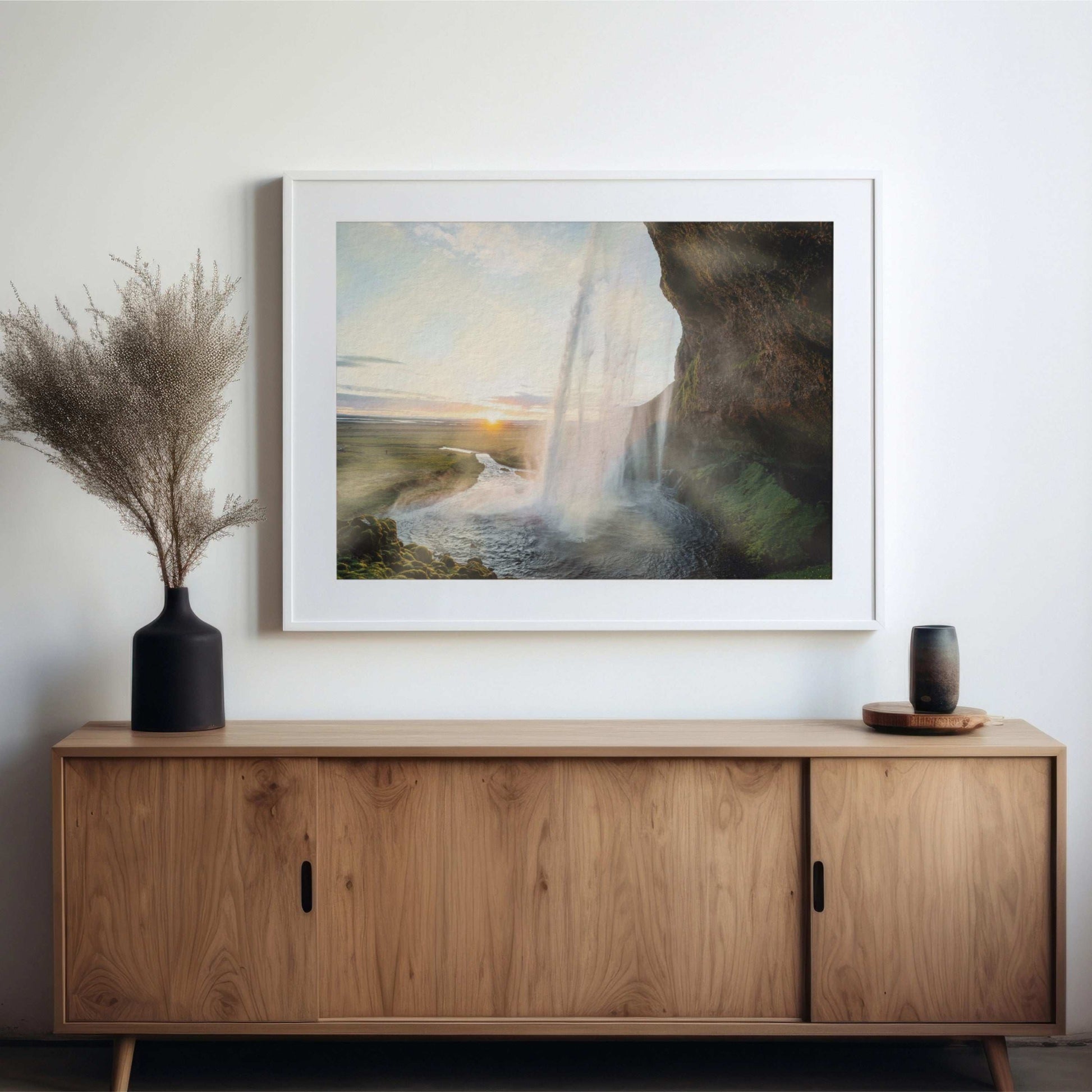 Seljalandsfoss waterfall vastu painting for North or East wall