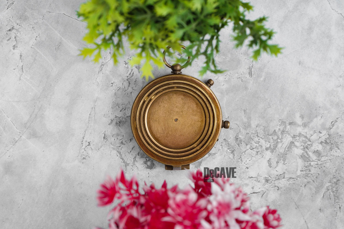 Luxury Brass Sundial Compass with Chain | Antique Maritime Pocket Compass | Handmade Steampunk Gift | Vintage Nautical Décor Collectible