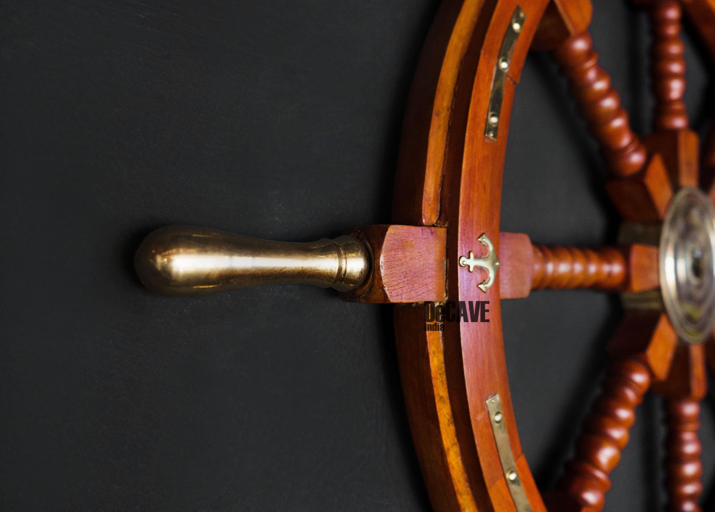 Luxury Wooden Ship Wheel, Steering Wheel, Beach House, Vintage Décor, Marine Décor