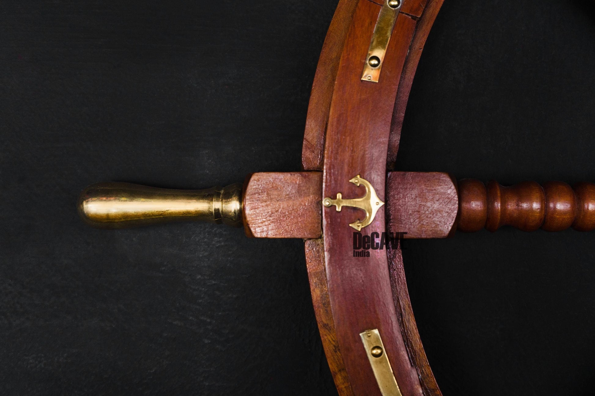 Luxury Wooden Ship Wheel, Steering Wheel, Beach House, Vintage Décor, Marine Décor