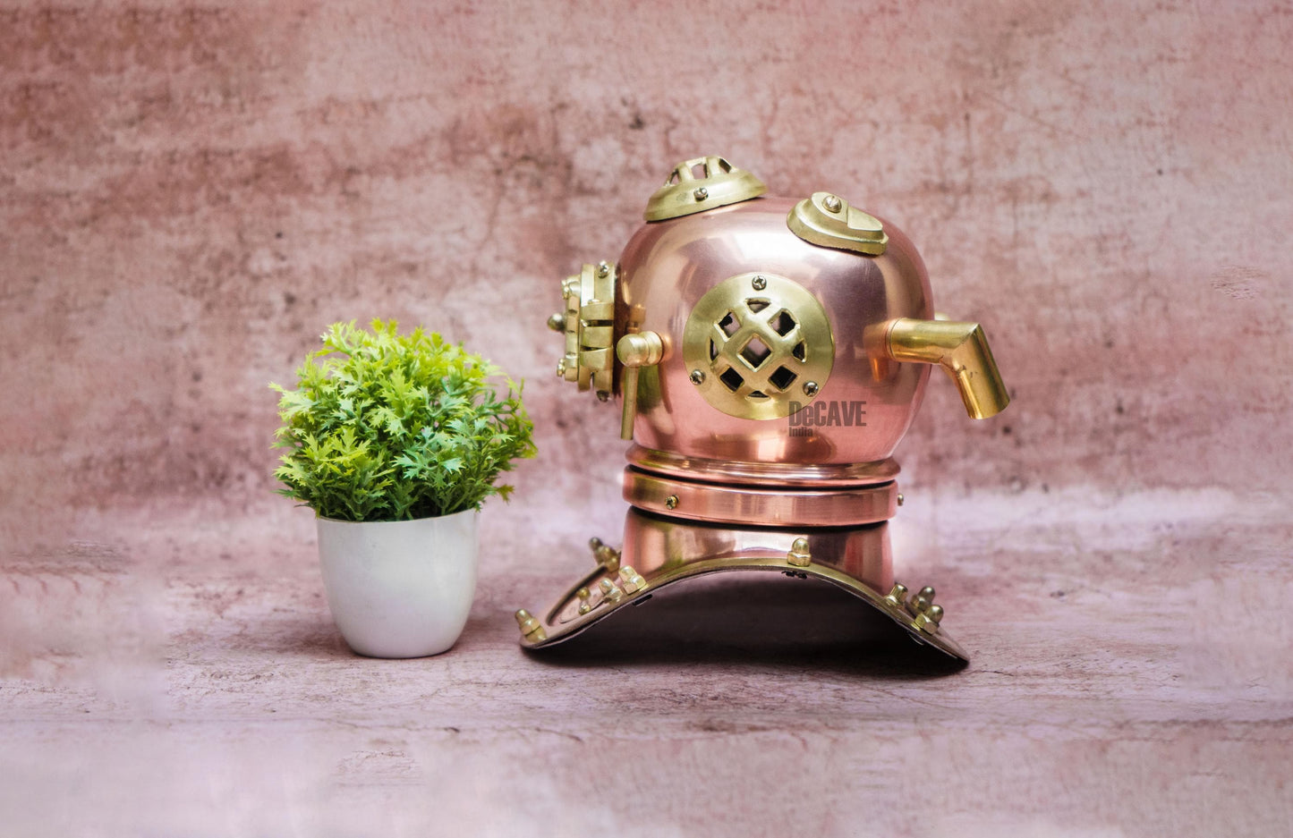Vintage Luxury Brass Scuba Diver Helmet | Nautical Maritime Décor Handcrafted | Antique Finish Ages Beautifully | Steampunk Home Accent