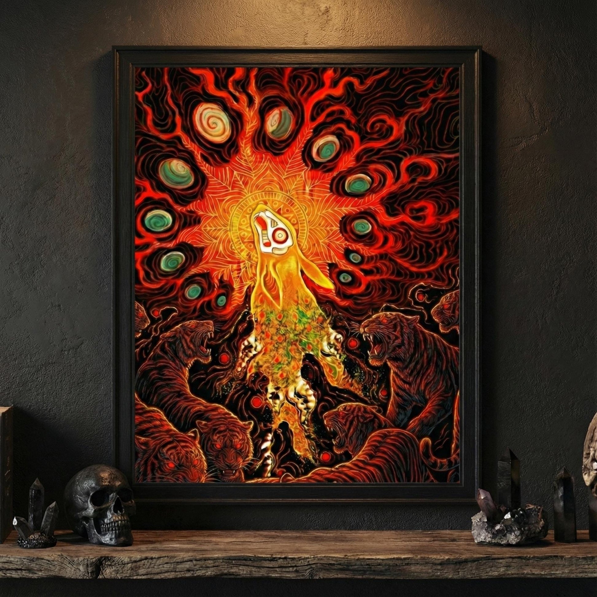 El-Ahrairah Lustre Print | Watership Down Spiritual Framed Art