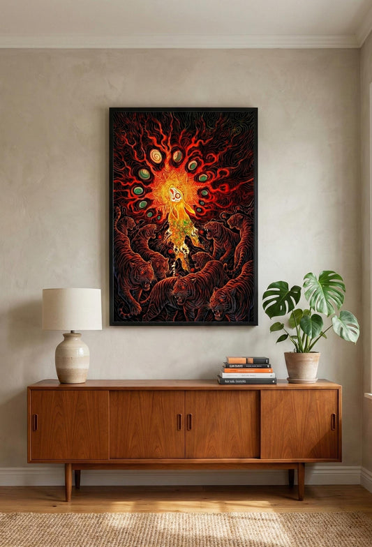 El-Ahrairah Lustre Print | Watership Down Spiritual Framed Art